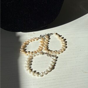 Child’s Pearl Bracelet Set of 3